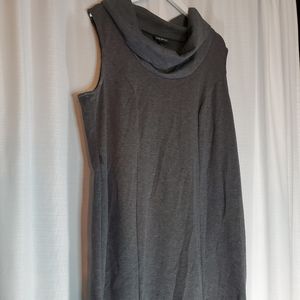 Lane Bryant Grey Cowl Neck Knit Dress